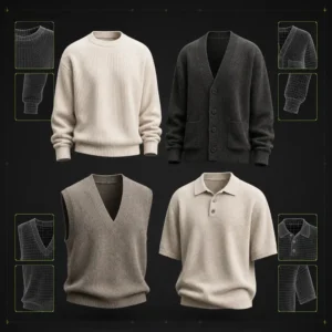 3D Knitwear Base Garment Pack