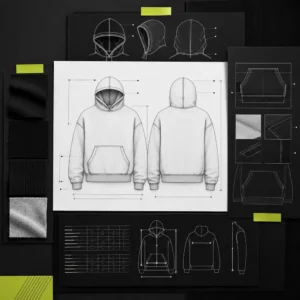Streetwear Hoodie Tech Pack Template